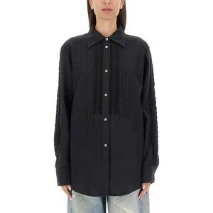 OUR LEGACY Women's Pleated Detail Shirt Women BLACK Shirts